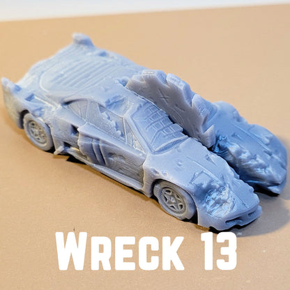 Wrecked cars for wargames, Gaslands, dioramas, model railway