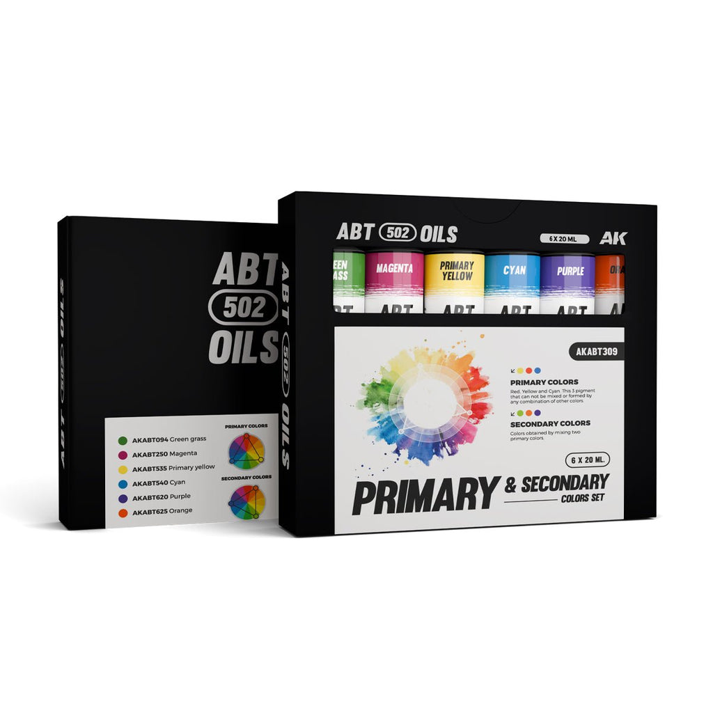 Abteilung 502 Oil Paints - Primary & Secondary Colors Set (AKABT309)