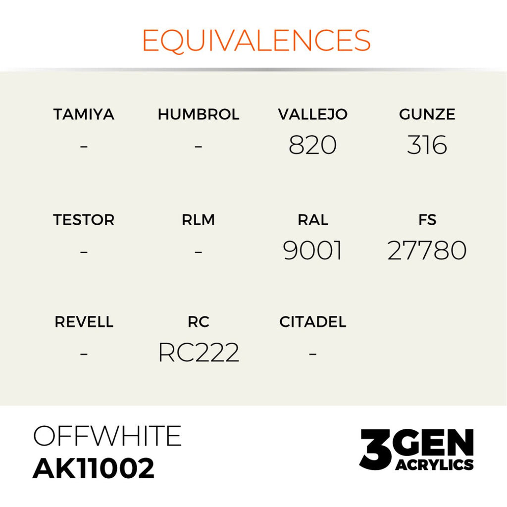AK Interactive 3G - Offwhite 17ml (AK11002)