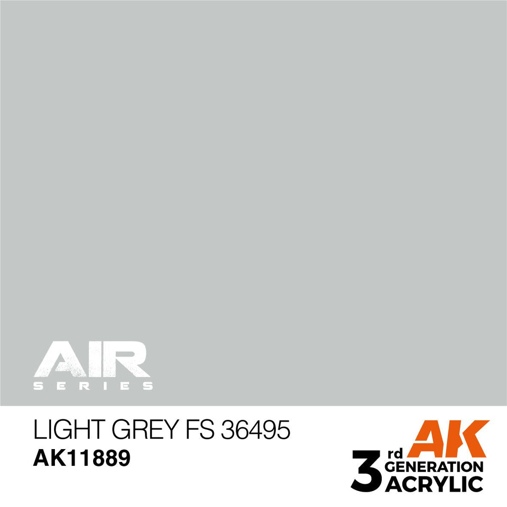AK Interactive 3rd Gen Acrylic Light Grey FS 36495 (AK11889)
