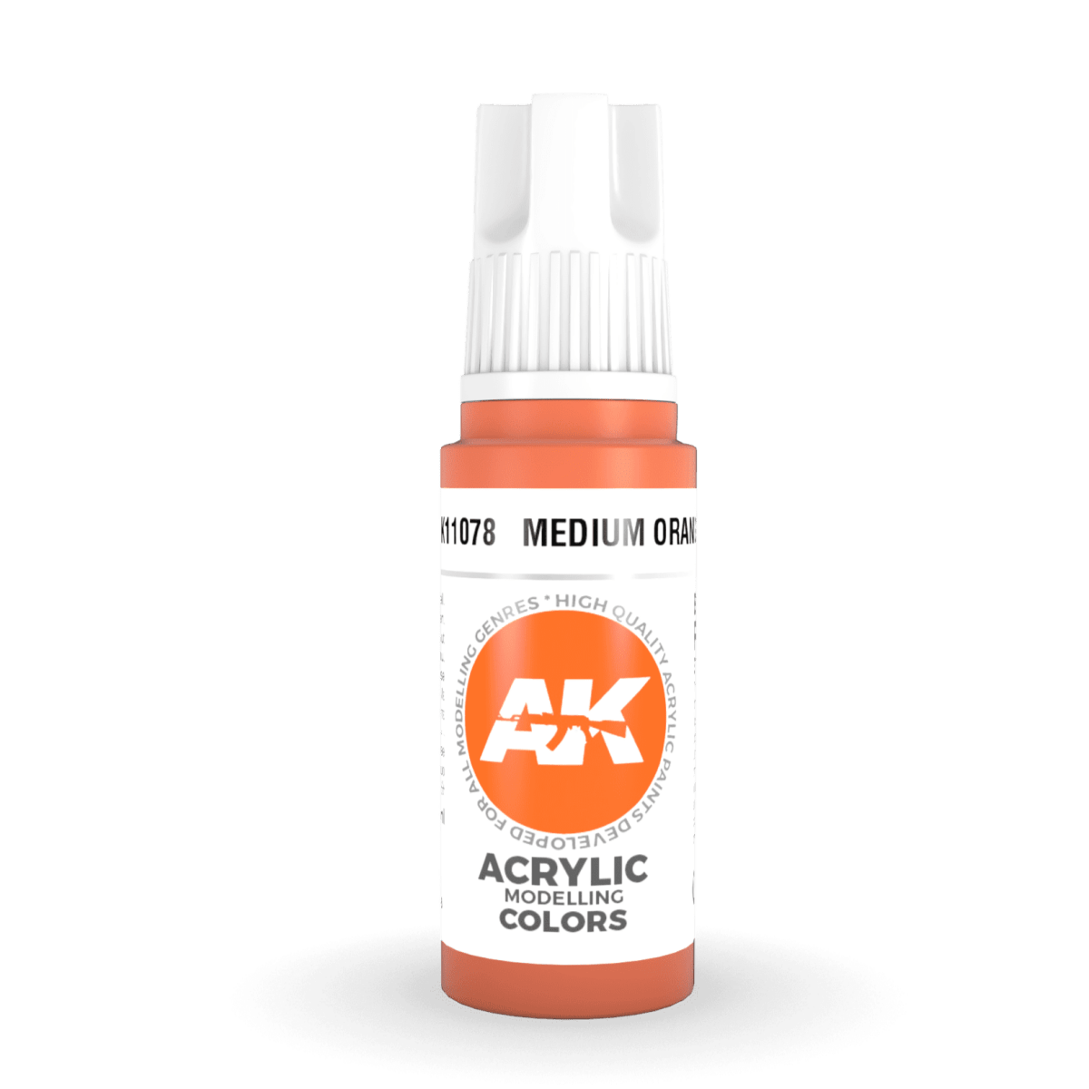 AK Interactive 3rd Gen Acrylic - Medium Orange 17ml (AK11078)