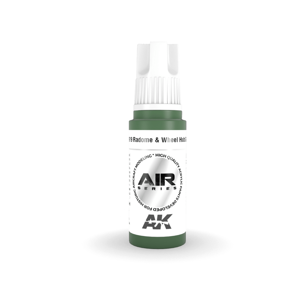 AK Interactive 3rd Gen Acrylic Radome & Wheel Hub Green (AK11919)