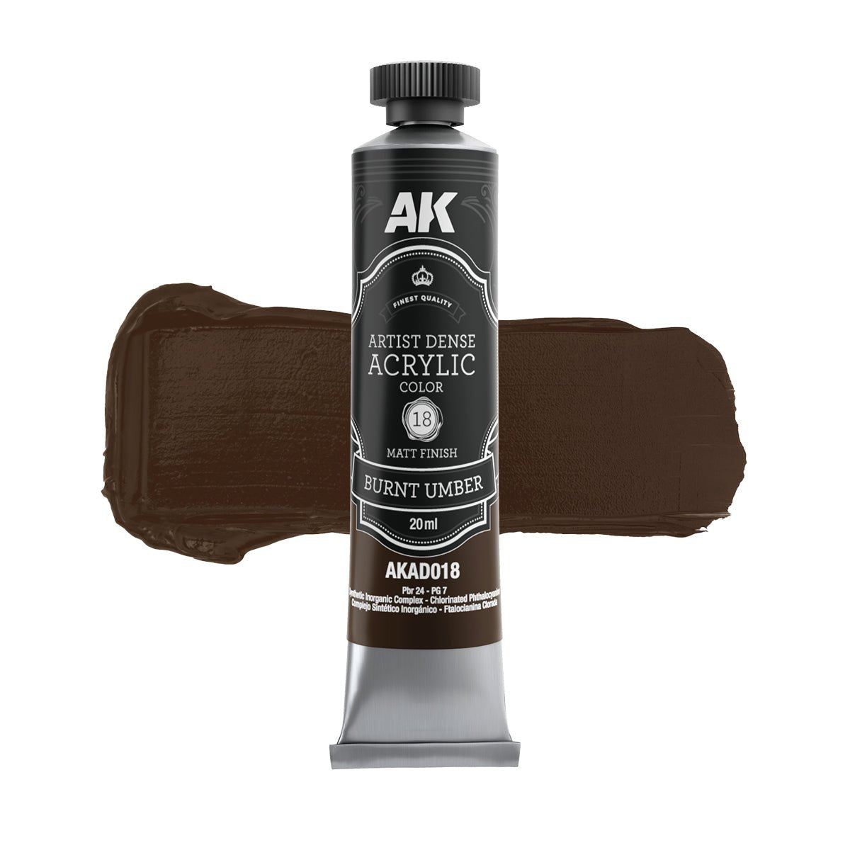 AK Interactive Dense Acrylic Burnt Umber (AKAD018)