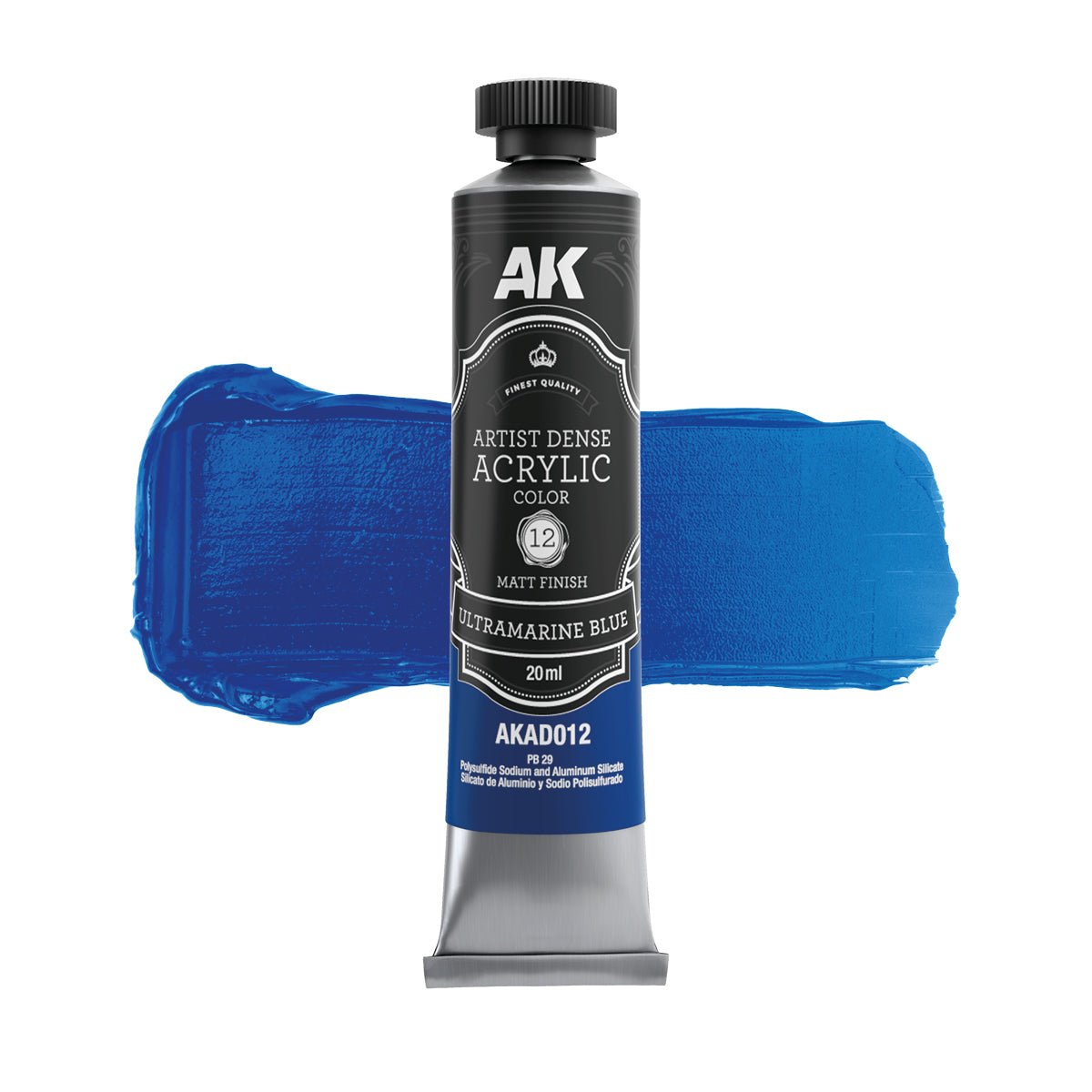 AK Interactive Dense Acrylic Ultramarine Blue (AKAD012)