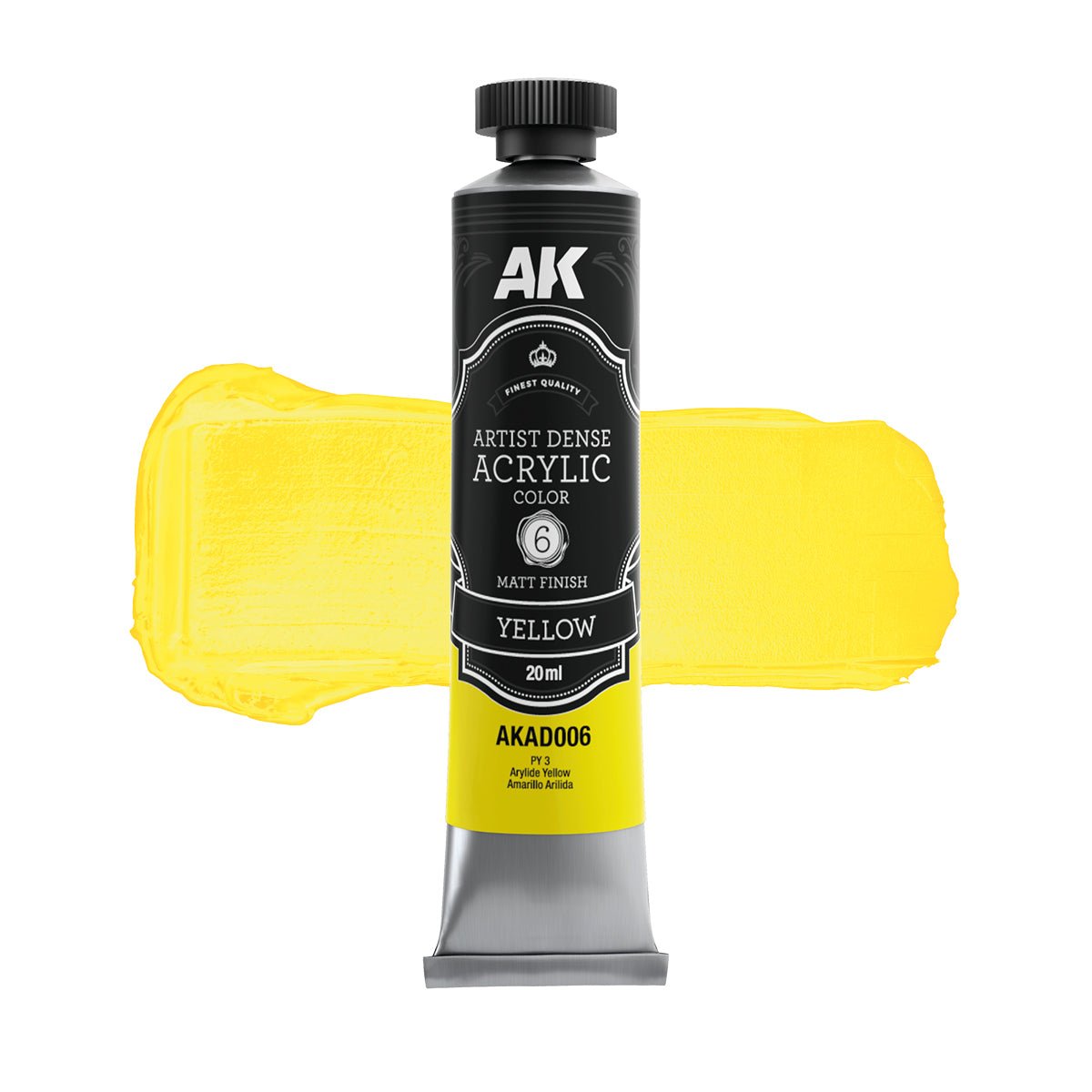 AK Interactive Dense Acrylic Primary & Secondary Set (6 Tubes 20ml) (AKAD102)