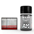 AK Interactive Neutral Grey for White/Black Wash 35ml (AK677)