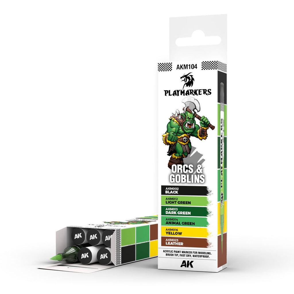 AK Interactive Playmarkers Set - Orcs & Goblins (AKM104)
