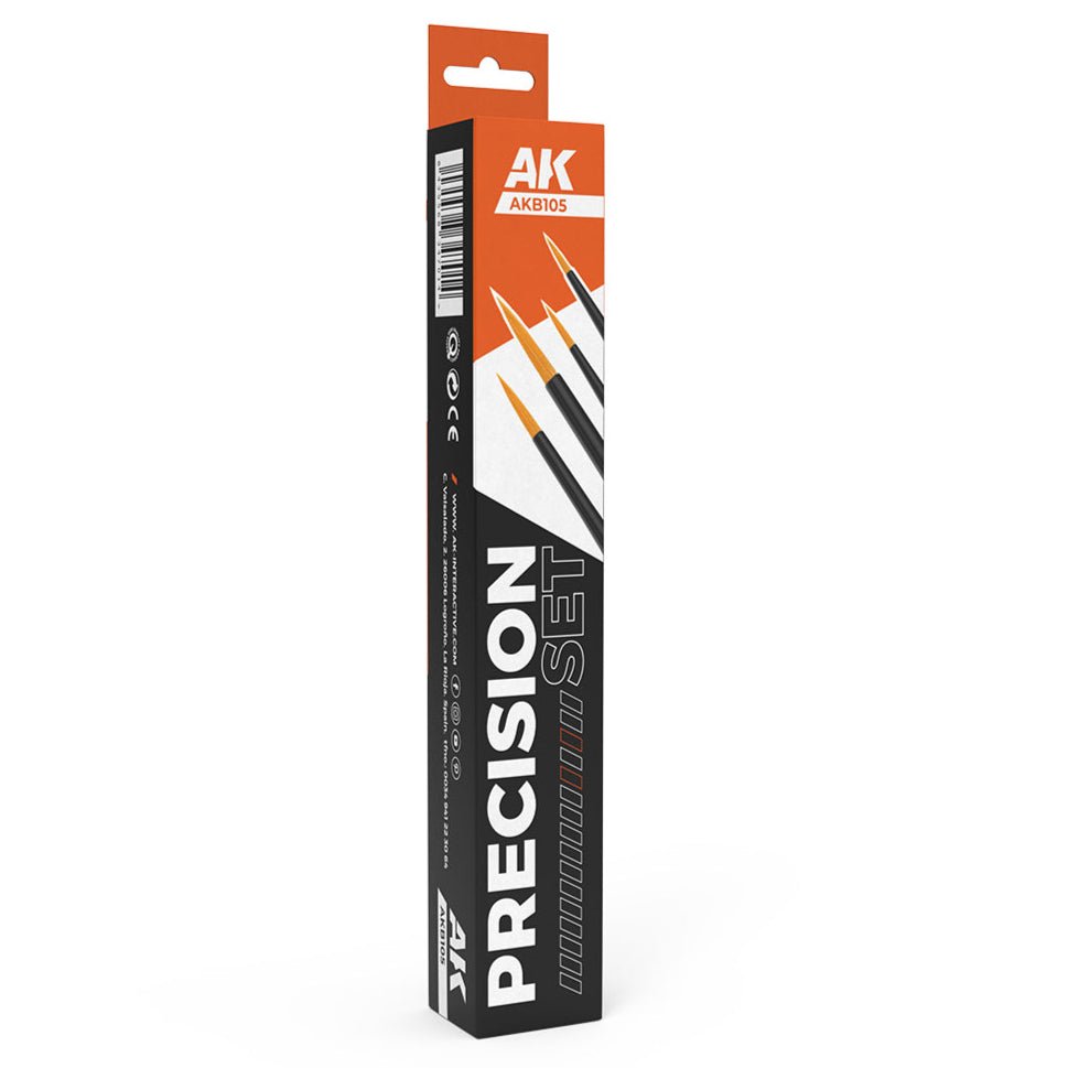 AK Interactive Precision Brushes Set (4 Brushes) (AKB105)