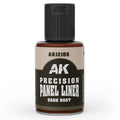 AK Interactive Precision Panel Liner - Dark Rust (AK12106)