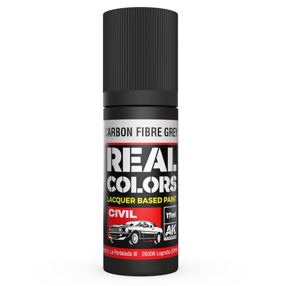 AK Interactive Real Colors - Carbon Fibre Grey 17ml. (RC829)