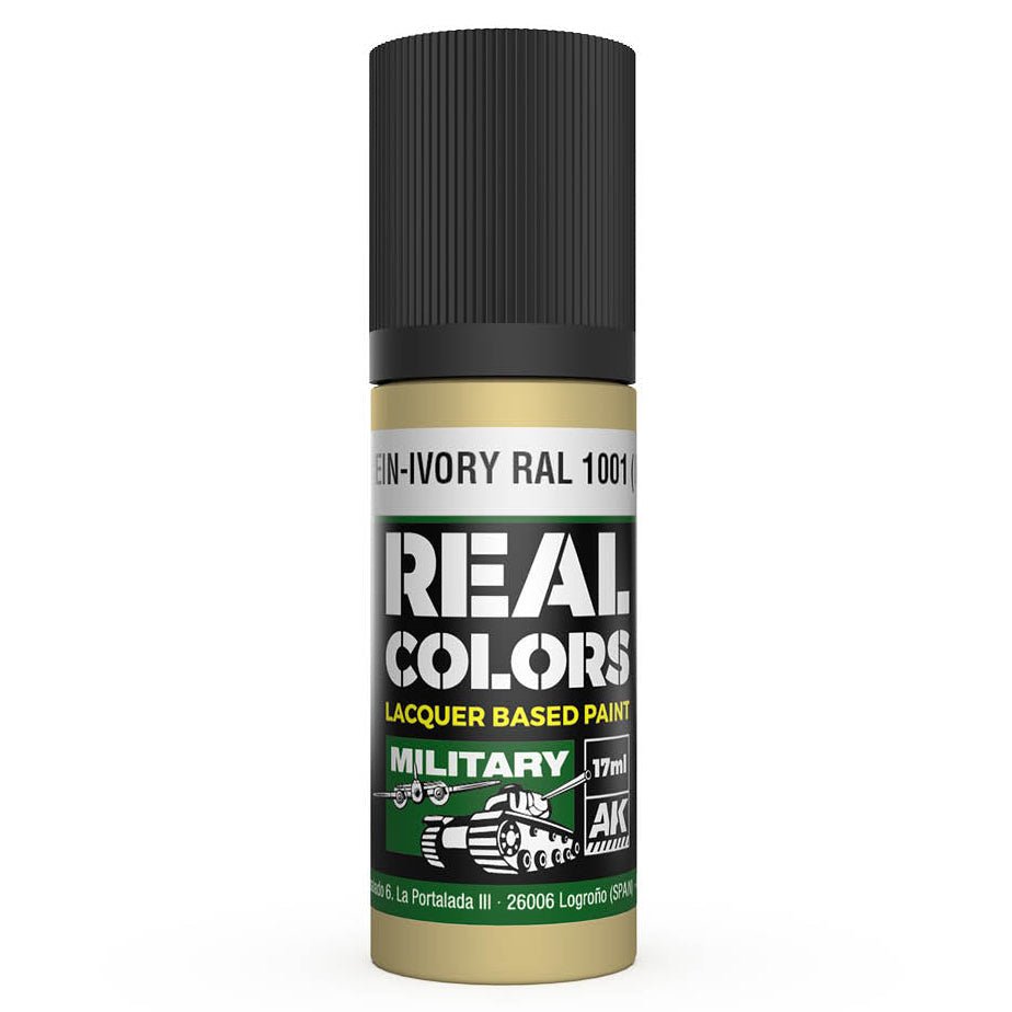 AK Interactive Real Colors - Elfenbein-Ivory RAL 1001 (Interior Color) (RC851)