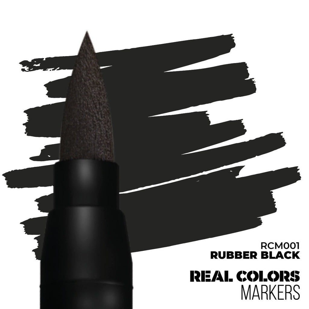 AK Interactive Real Colors Marker - Rubber Black (RCM001)