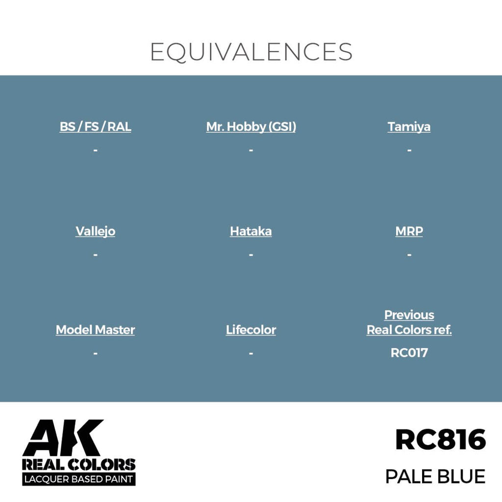AK Interactive Real Colors - Pale Blue 17ml. (RC816)