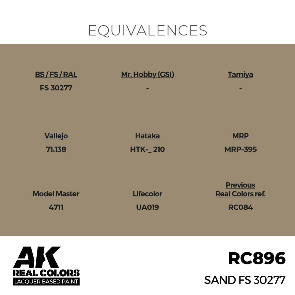 AK Interactive Real Colors - Sand FS 30277 (RC896)