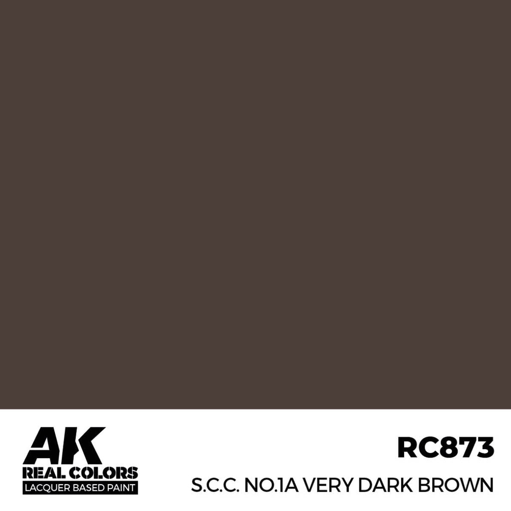 AK Interactive Real Colors - S.C.C. No.1A Very Dark Brown (RC873)