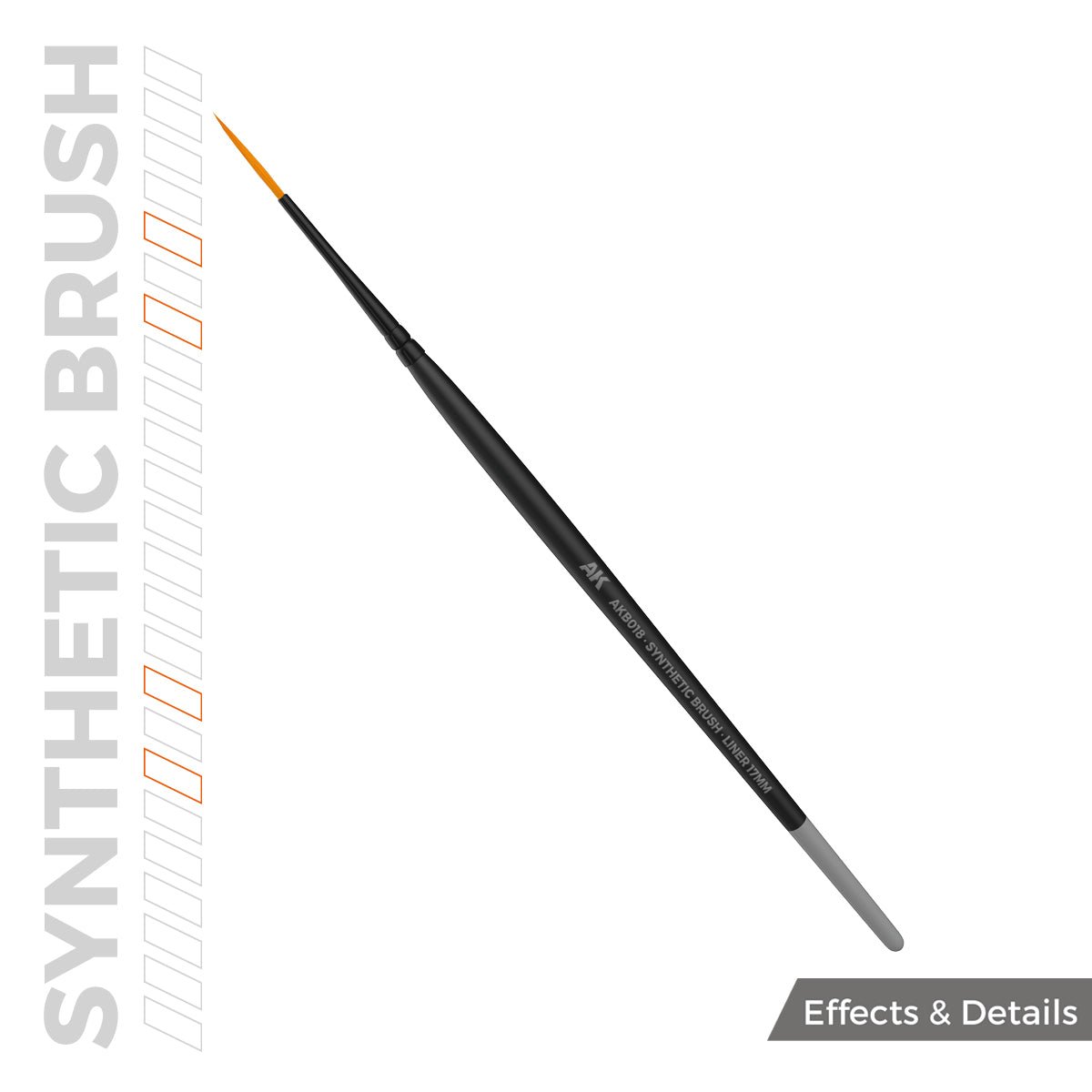 AK Interactive SYNTHETIC BRUSH - LINER 17mm (AKB018)