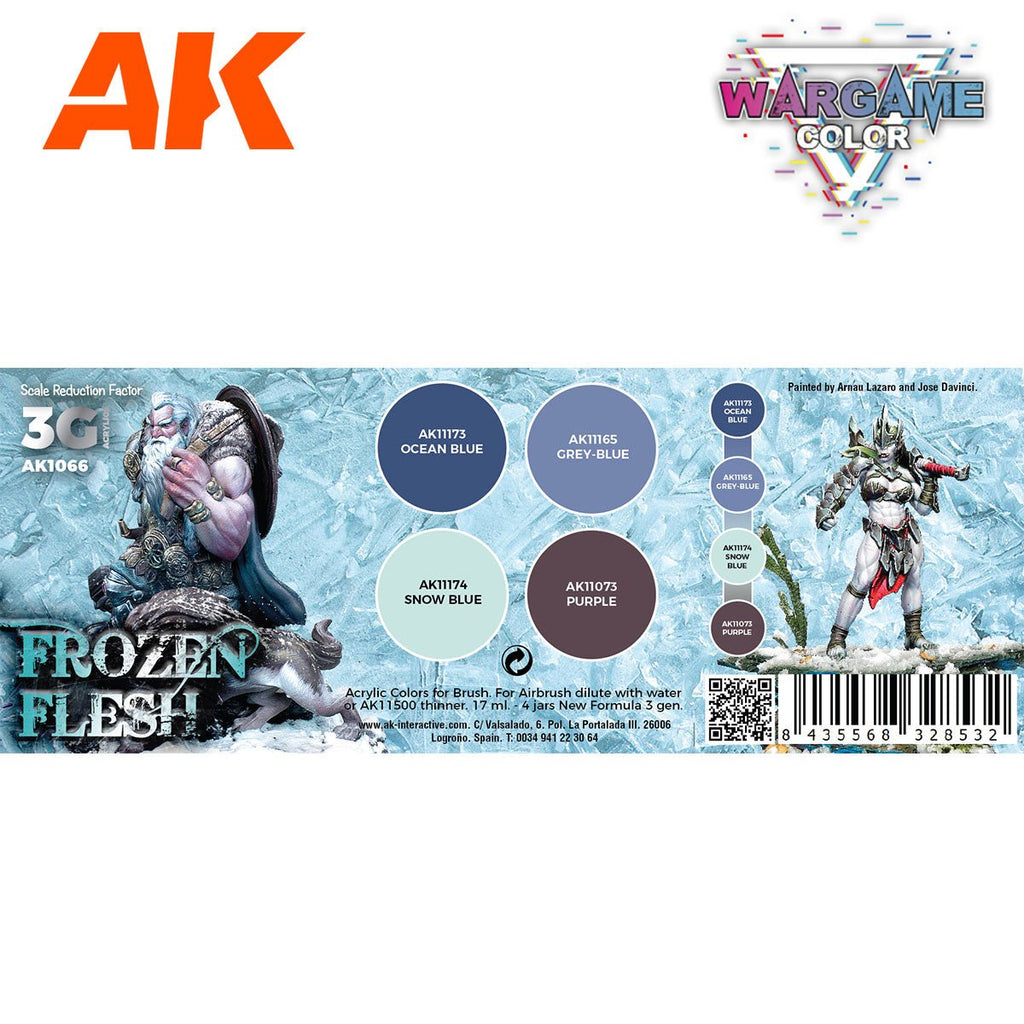 AK Interactive Wargame Colour Set: Frozen Flesh (AK1066)