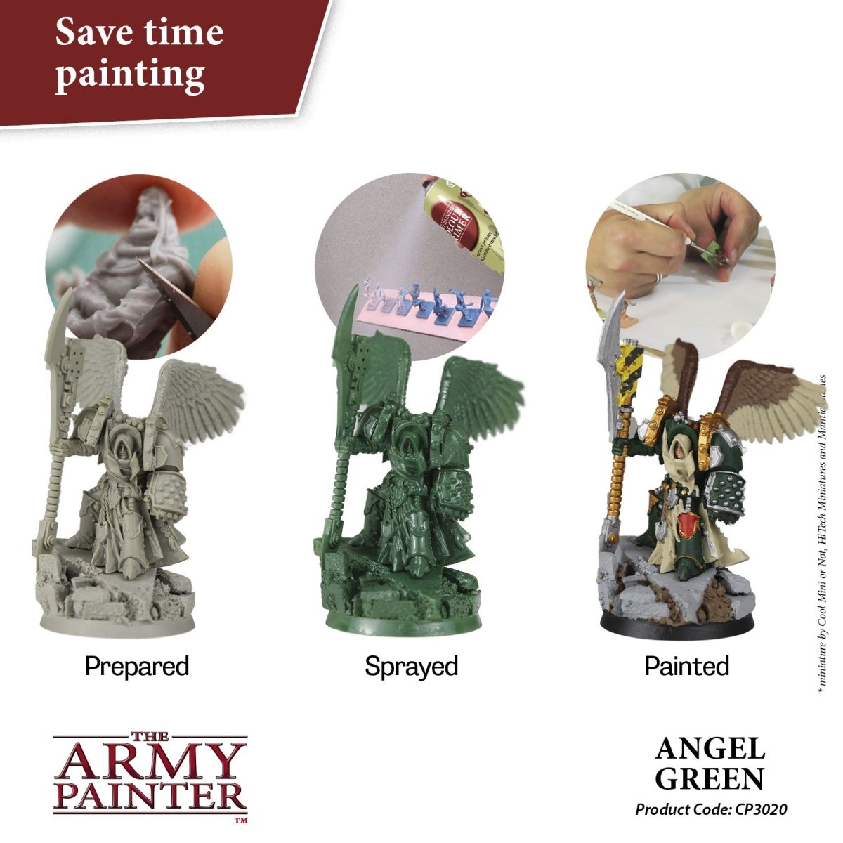 Army Painter Colour Primer - Angel Green (400ml)