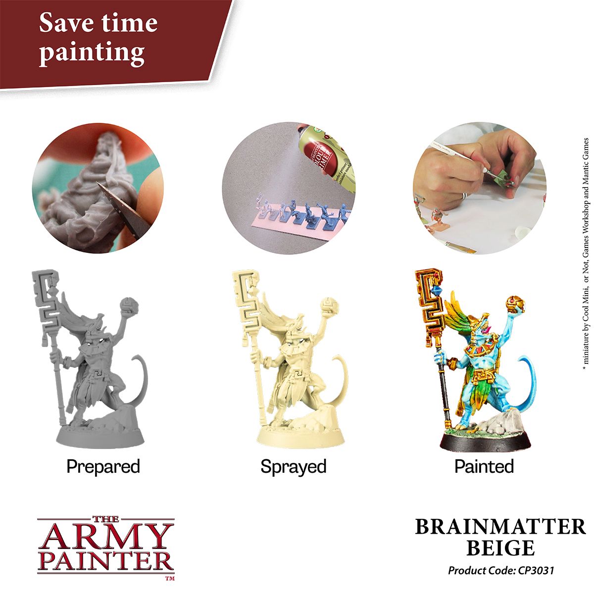Army Painter Colour Primer - Brainmatter Beige (400ml)