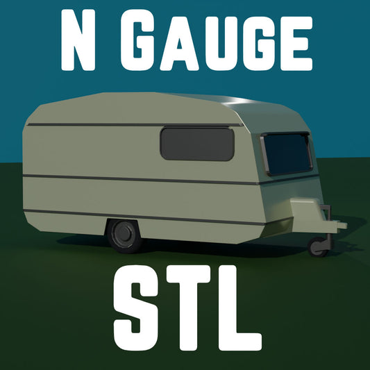 N Gauge (1:150) Family Caravan STL