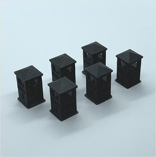 OO Scale Civic Litter Bin - Style 2 (6 pack)