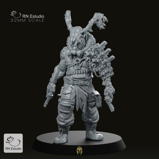 Devil Wheeler Cyberpunk Miniature