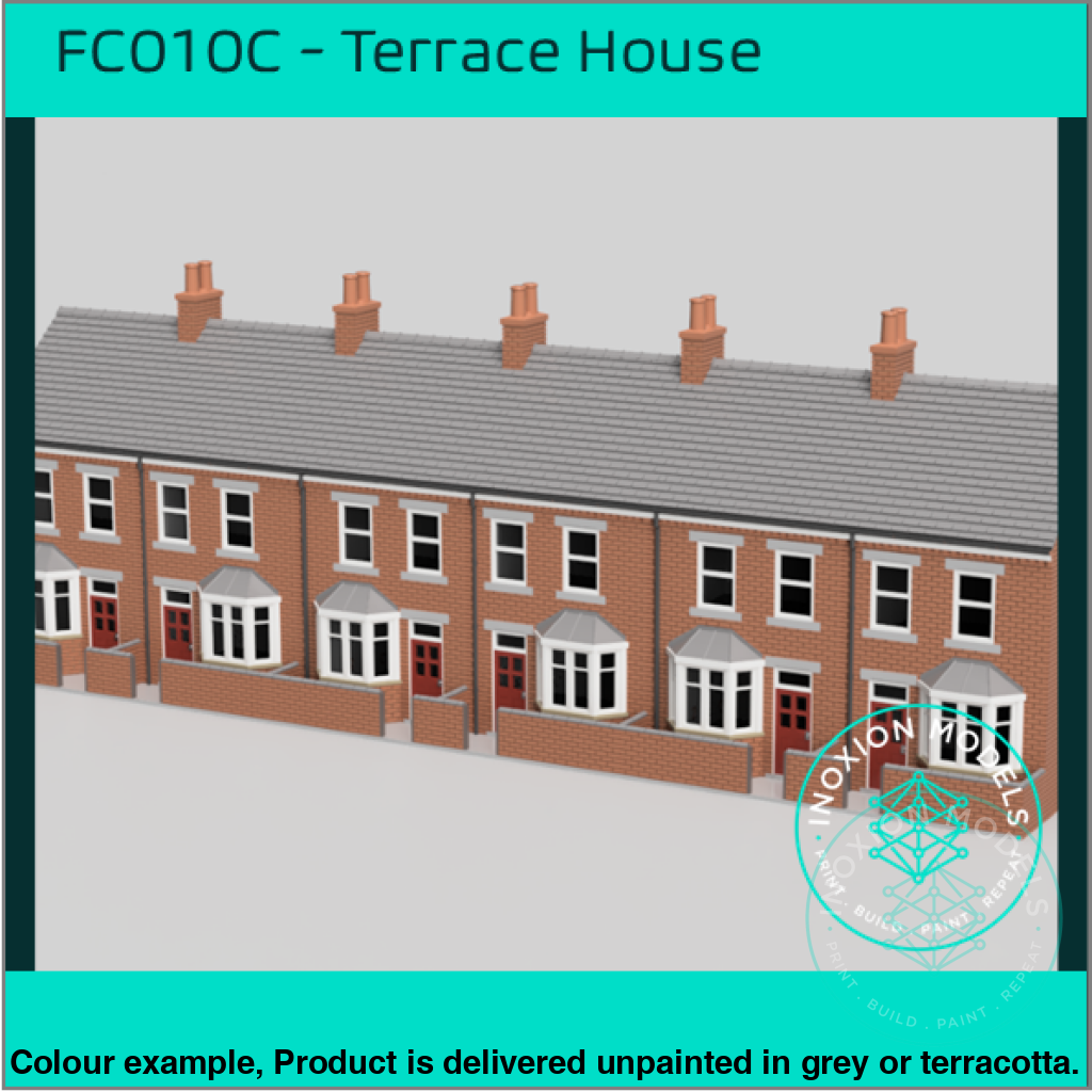 FC010C – 6x Low Relief Terrace House Pack OO Scale