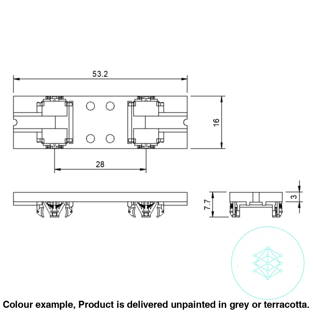 FK275A – 53mm Kitbashing Chassis OO9 Gauge