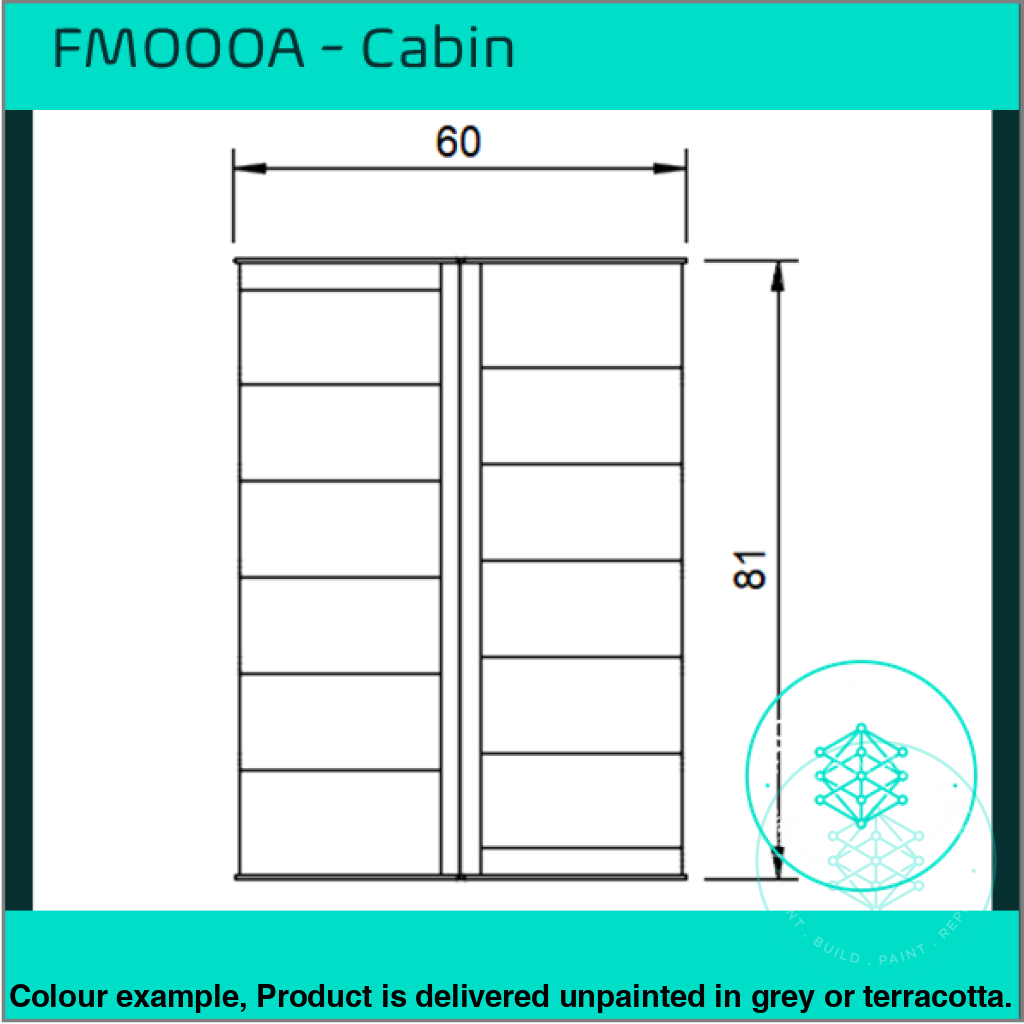 FM000A – Cabin/Garden Shed OO/HO Scale
