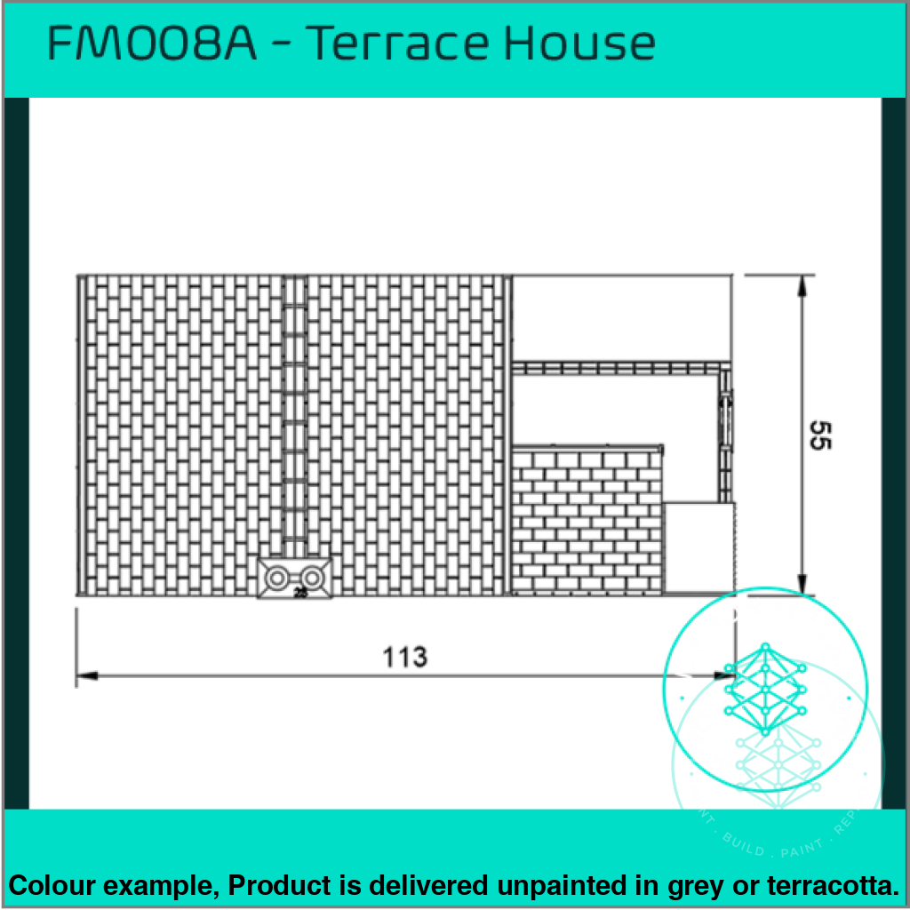 FM008A – Terrace House w Close OO/HO Scale