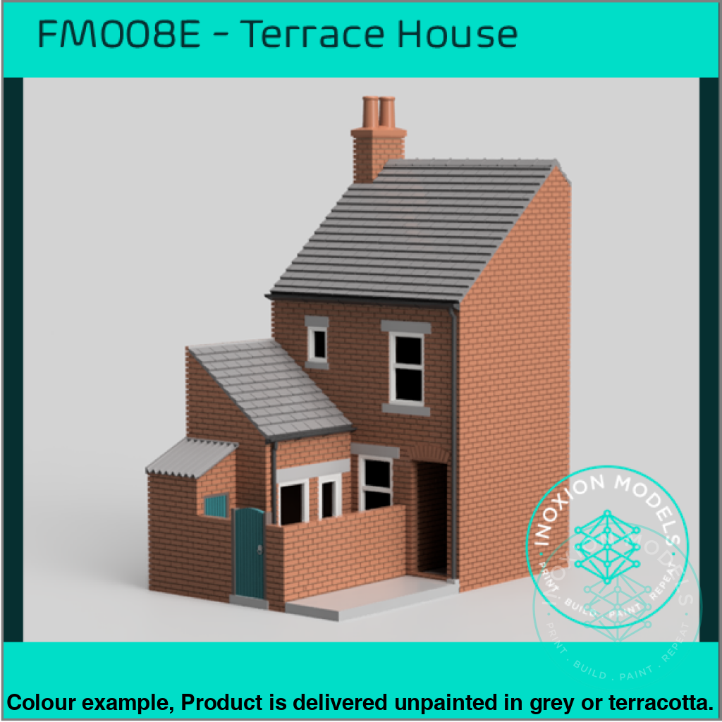 FM008E – Low Relief Terrace House w Close OO/HO Scale