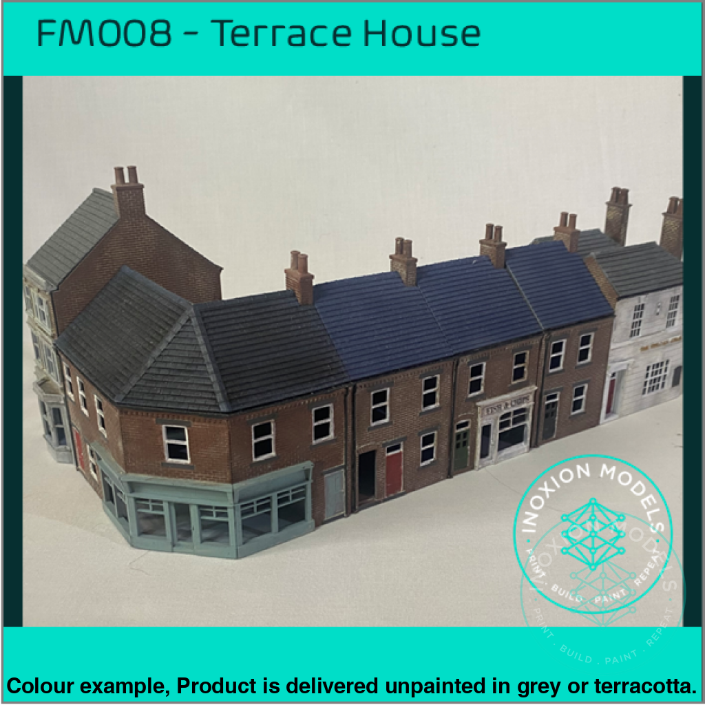 FM008E – Low Relief Terrace House w Close OO/HO Scale