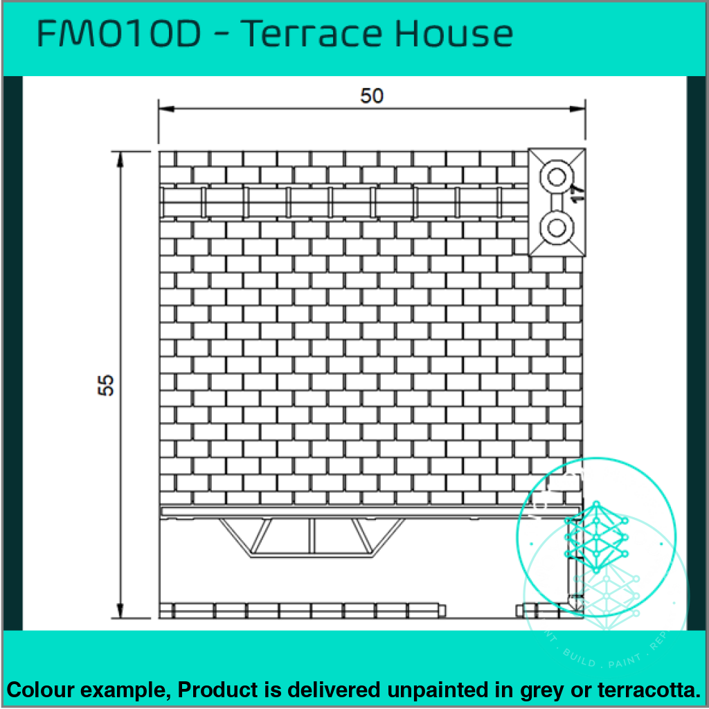 FM010D – Low Relief Terrace House OO/HO Scale