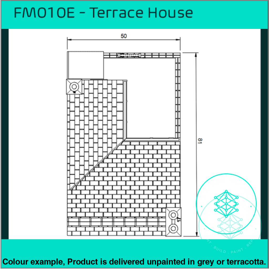 FM010E – Low Relief Terrace House OO/HO Scale