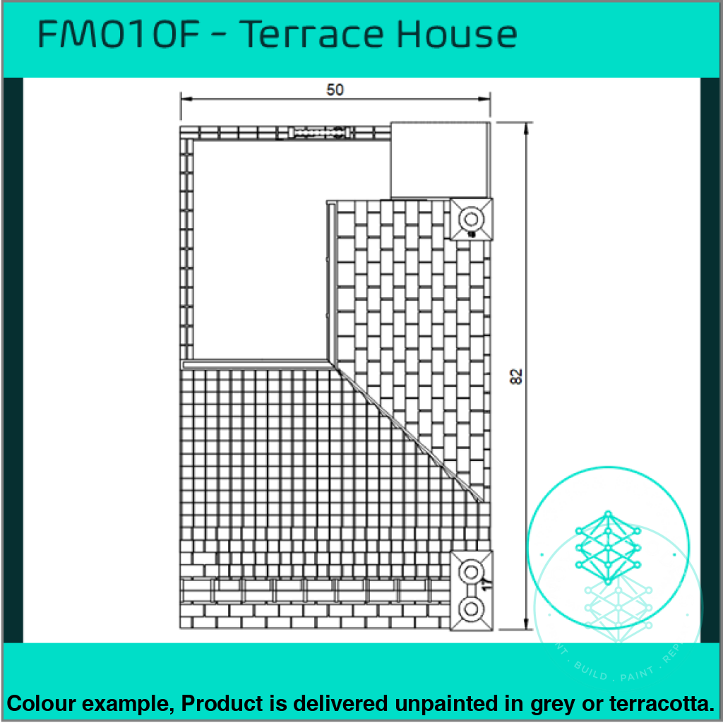 FM010F – Low Relief Terrace House OO/HO Scale