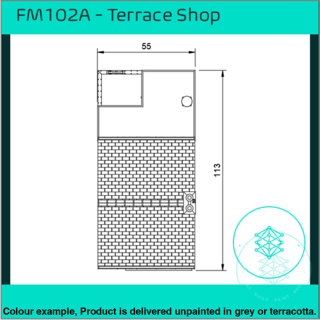 FM102A – Terrace Shop OO/HO Scale