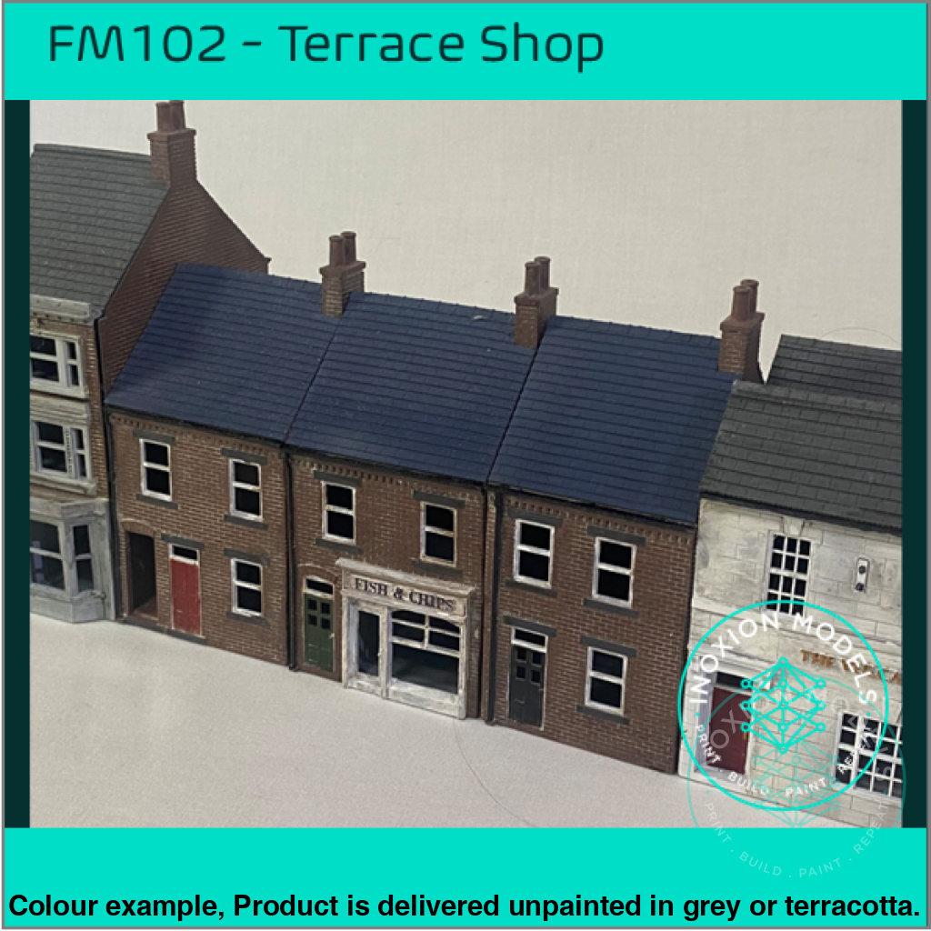 FM102C – Low Relief Terrace Shop OO/HO Scale