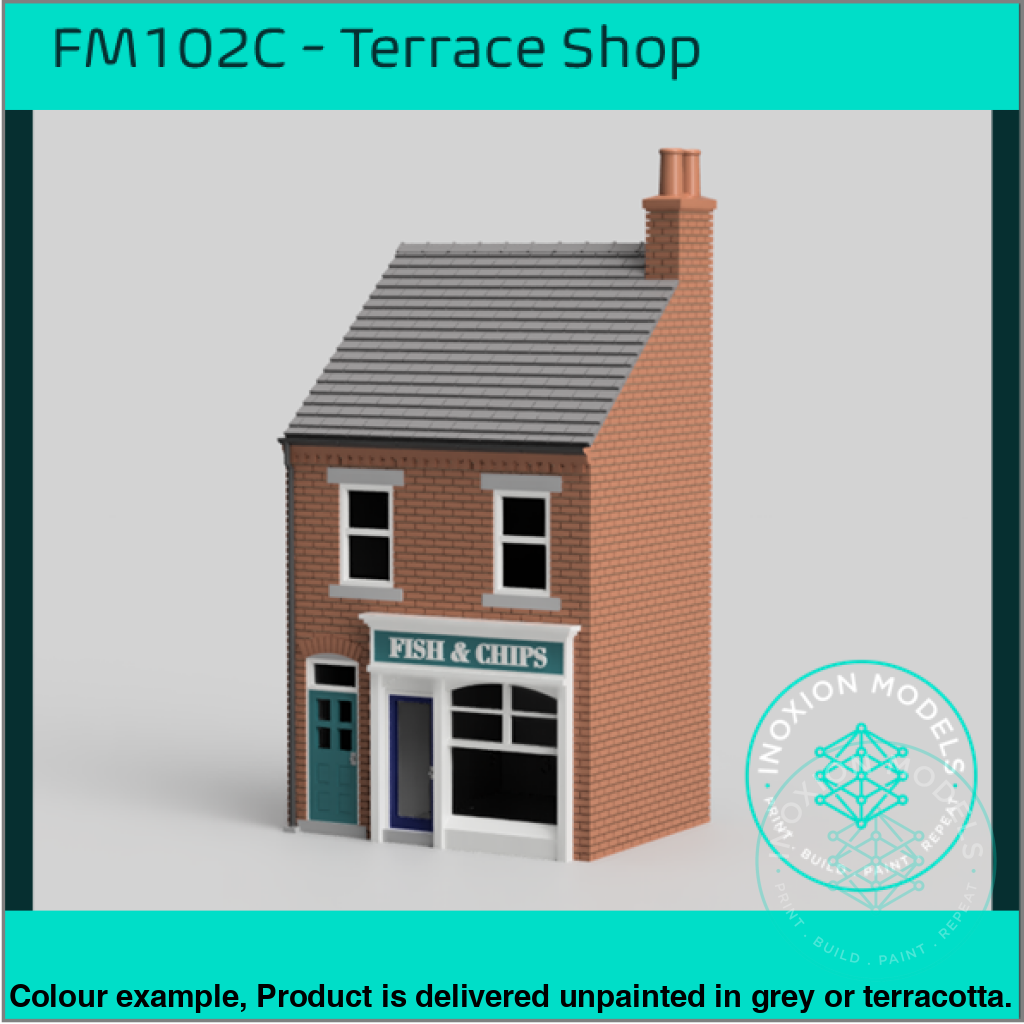 FM102C – Low Relief Terrace Shop OO/HO Scale