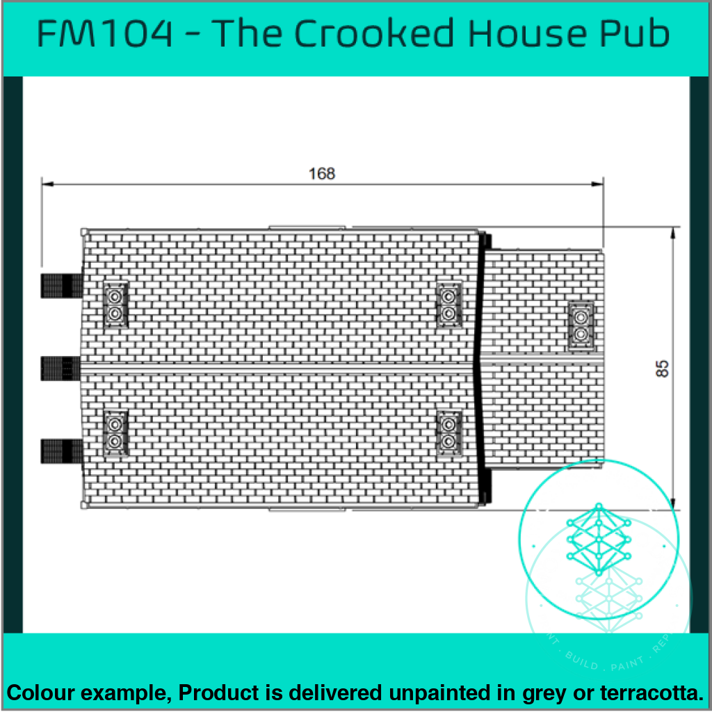 FM104 – The Crooked House Pub OO/HO Scale