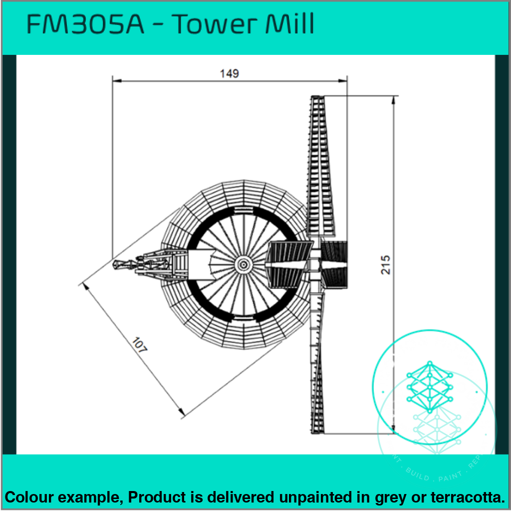 FM305A – Tower Windmill OO/HO Scale