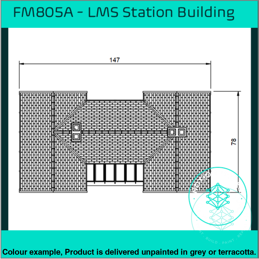 FM805A – LMS Station Building OO/HO Scale