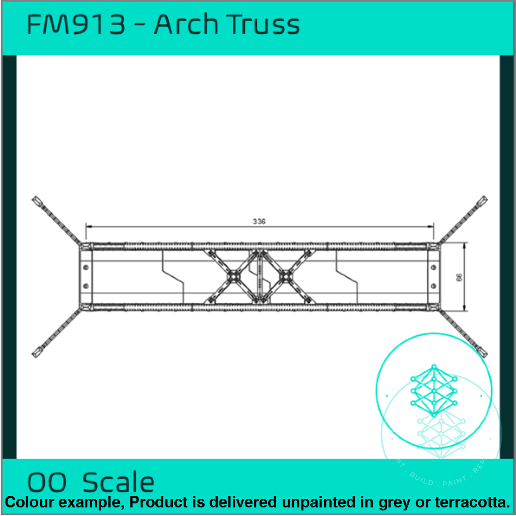 FM913 – Single Track Truss Bridge OO Scale