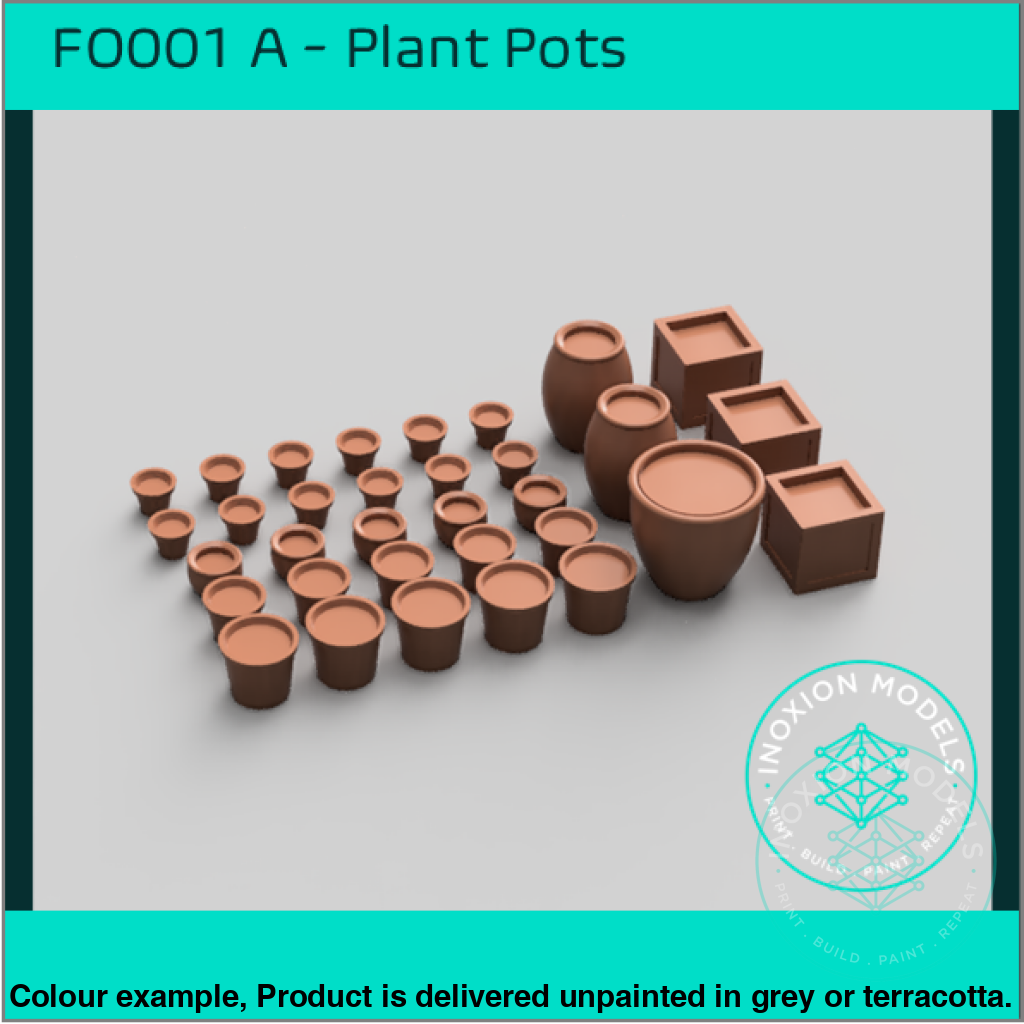FO001A – Filled Plant Pots OO/HO Scale