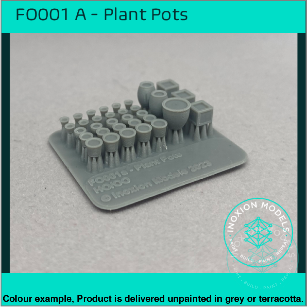 FO001A – Filled Plant Pots OO/HO Scale