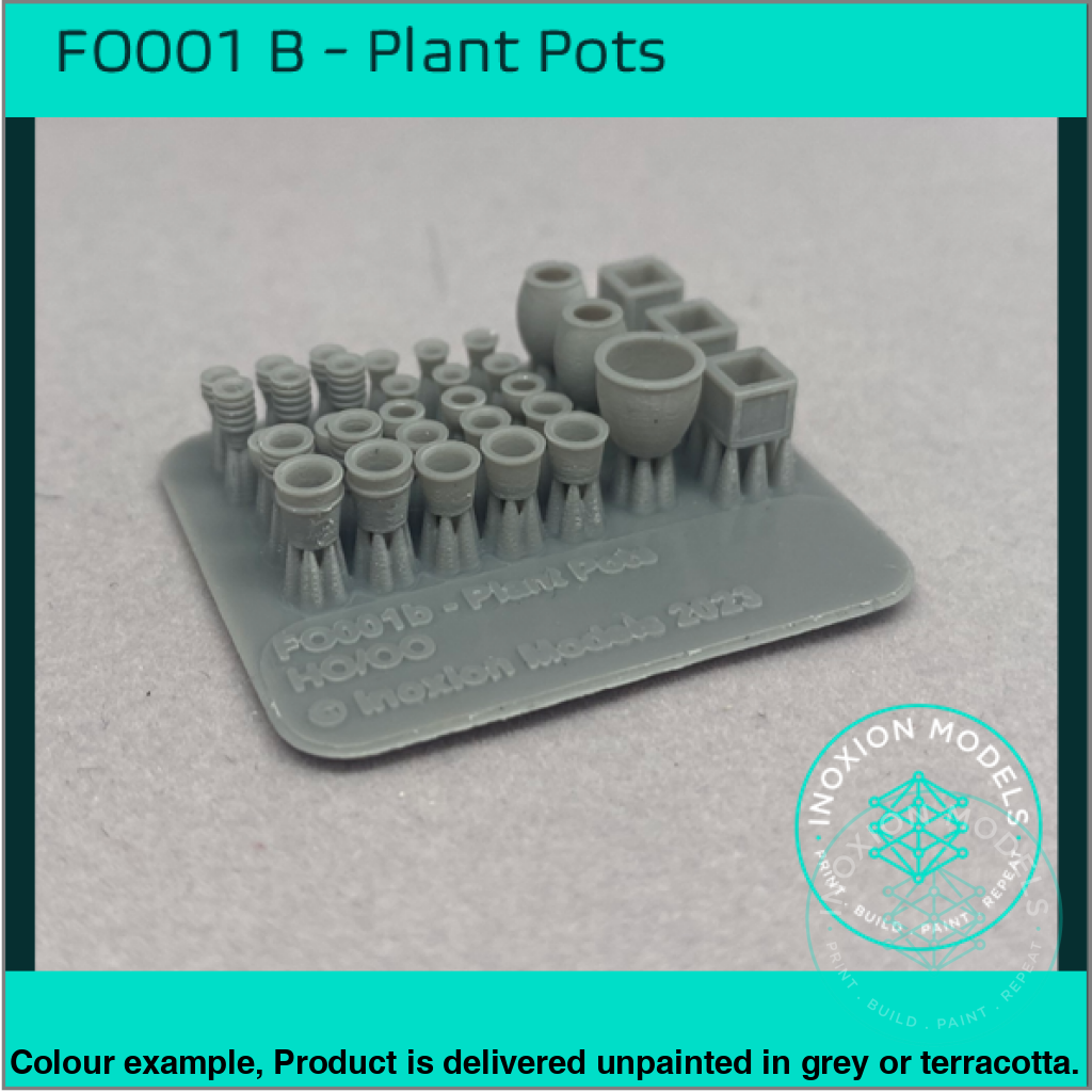 FO001B – Empty Plant Pots OO/HO Scale