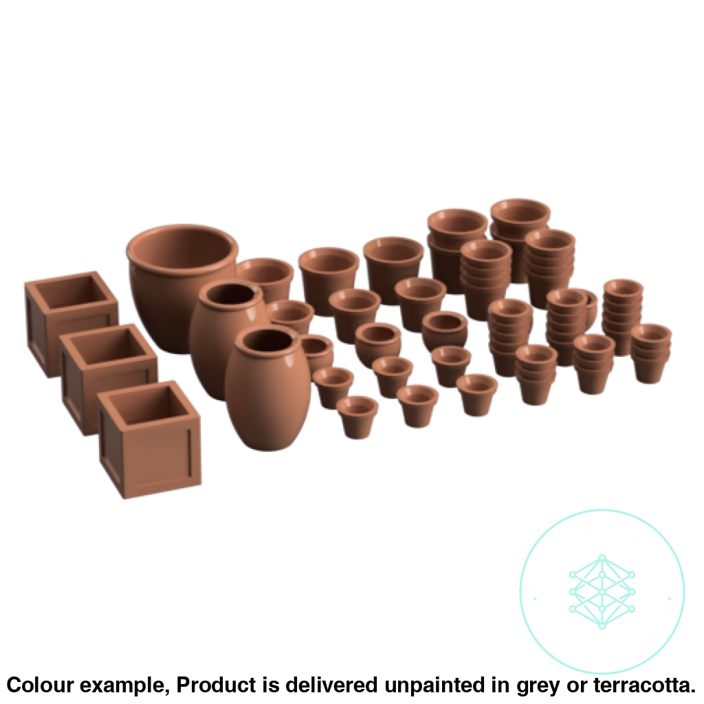 FO001B – Empty Plant Pots OO/HO Scale