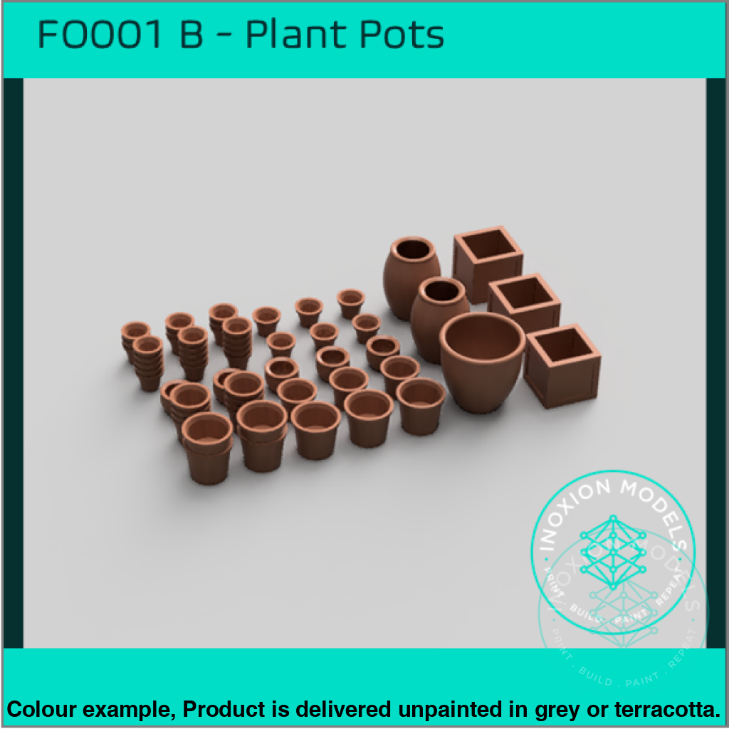 FO001B – Empty Plant Pots OO/HO Scale