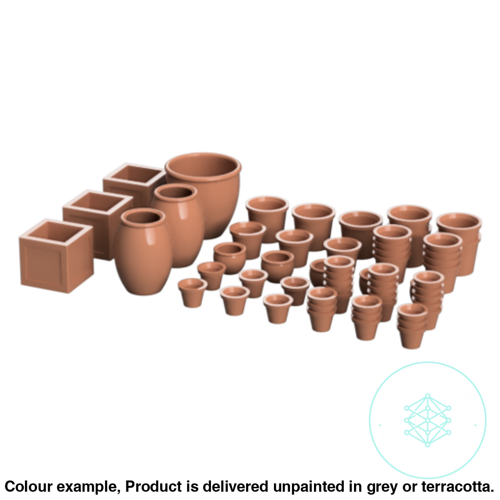 FO001B – Empty Plant Pots OO/HO Scale