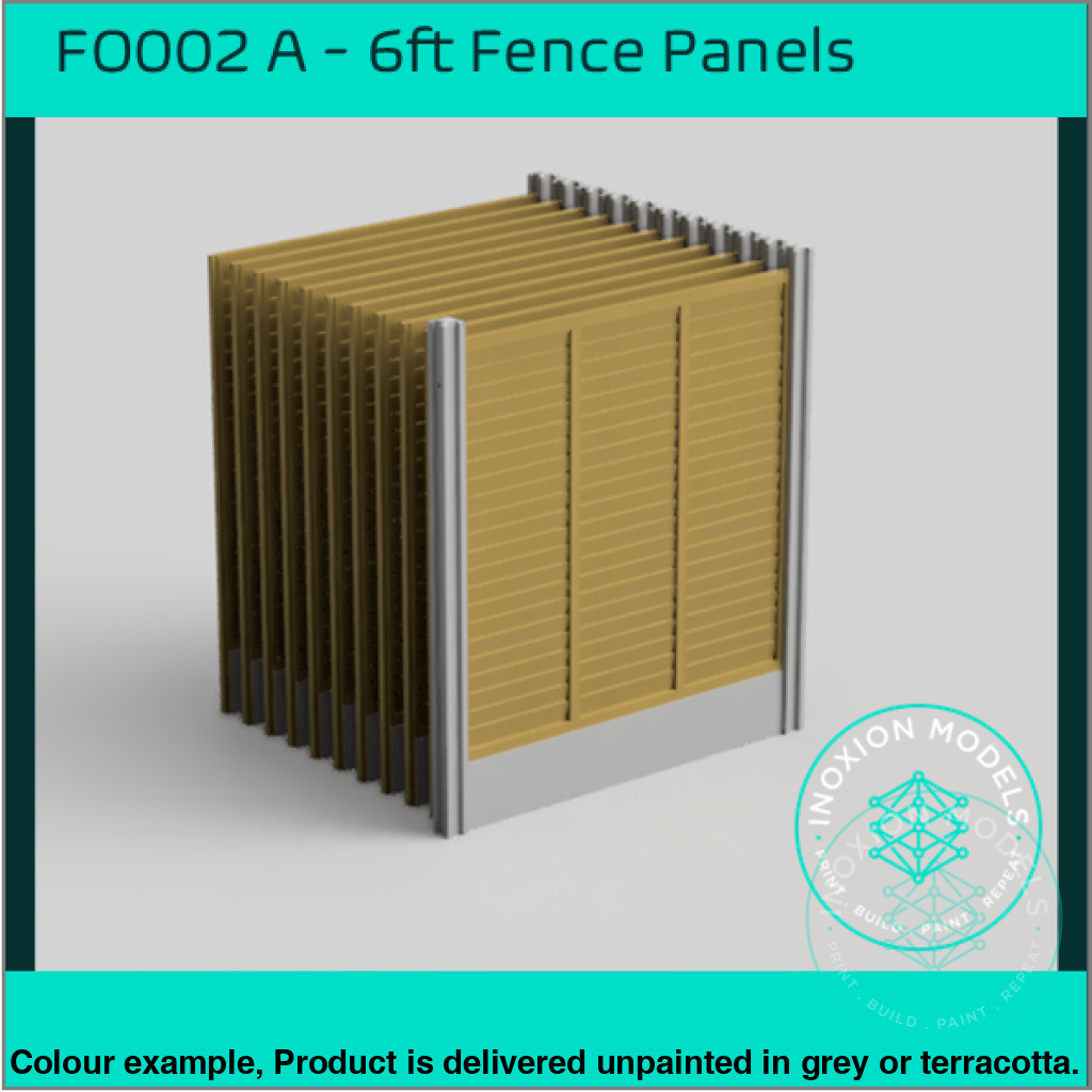 FO002A – 6ft Garden Fence OO/HO Scale