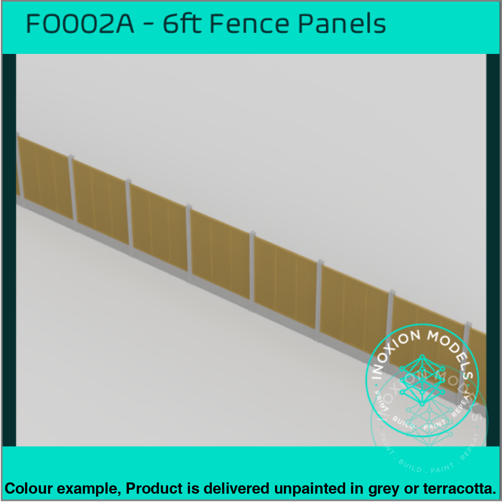 FO002A – 6ft Garden Fence OO/HO Scale